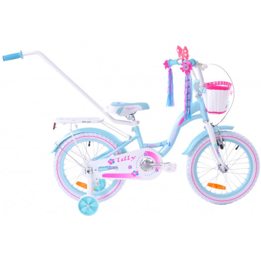 Detský bicykel 16" Fuzlu Lilly modrý / ružový