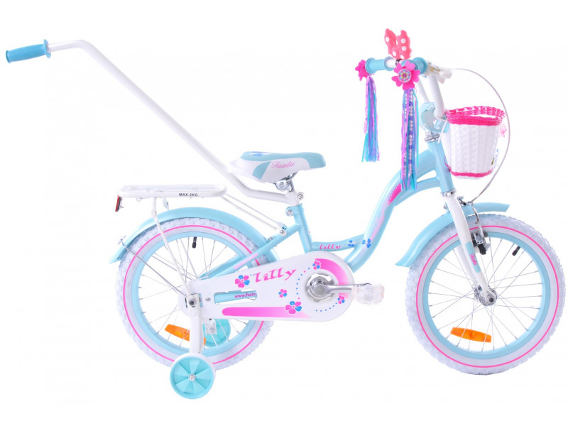 Detský bicykel 16" Fuzlu Lilly modrý / ružový