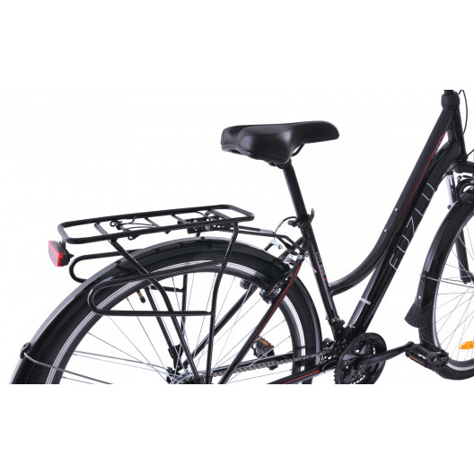 Trekingový Bicykel Fuzlu Core Lady AMT Čierno-červený matný
