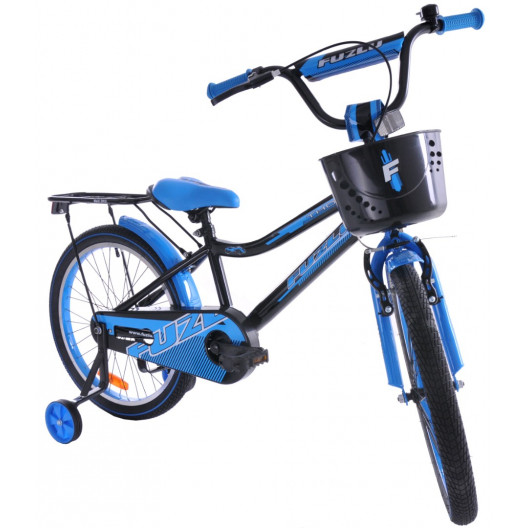 Detský bicykel 20" Fuzlu Thor čierno / modrý neón
