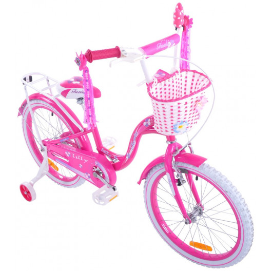 Detský bicykel 20" Fuzlu Lilly ružová / biela