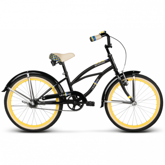 Detský Bicykel 20" Le Grand Bowman KID čierna / žltá matná