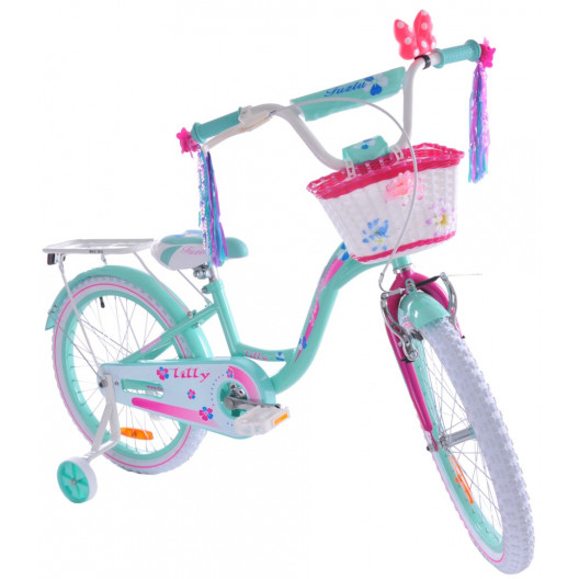 Detský bicykel 20" Fuzlu Lilly tyrkysová / ružová