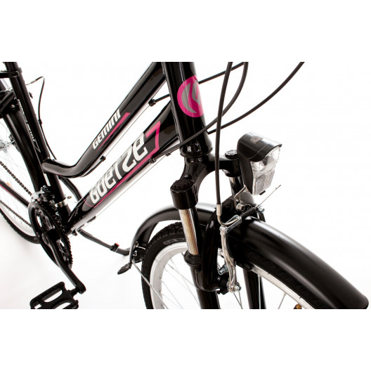 Bicykel GOETZE GEMINI 28" TREKINGOVÝ Čierno-ružový
