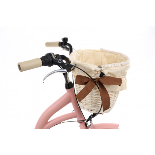 Retro Bicykel Goetze MOOD 28" 6 Prevodový Ružový matný +košík