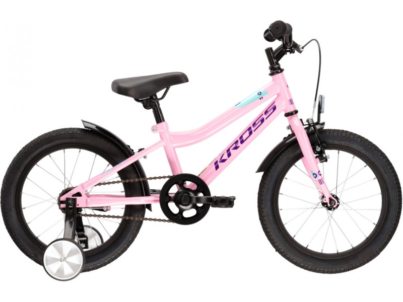Detský bicykel 16" Kross Mini 3.0 bicykel ružová / fialová / tyrkysová 