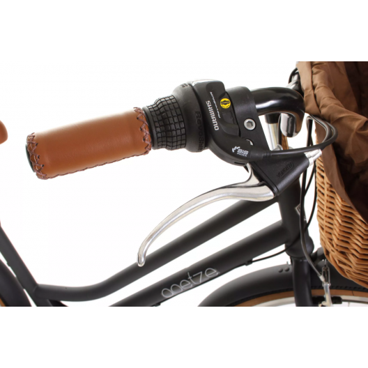 Retro Bicykel 28" GOETZE TOURING 7 prevodový grafitový+košík