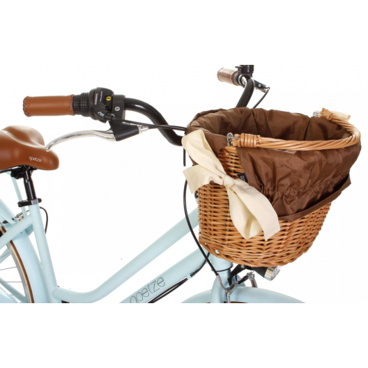 Retro Bicykel 28" GOETZE TOURING 7 prevodový bledomodrý+košík