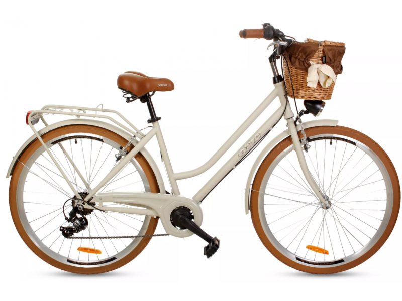 Retro Bicykel 28" GOETZE TOURING 7 prevodový pieskový+košík