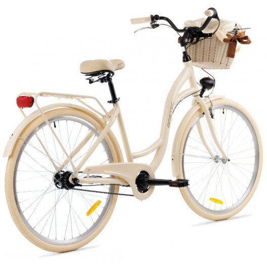 Dámsky mestský bicykel Goetze Style 28" 7 prevodový NEXUS hlinikový Smotanový