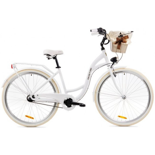 Dámsky mestský bicykel Goetze Style 28" 7 prevodový NEXUS hlinikový BIELY