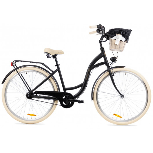 Dámsky mestský bicykel Goetze Style 28" 7 prevodový NEXUS hlinikový Black