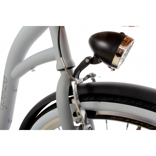 Retro Bicykel GOETZE COLOURS 28" 1 prevodový Šedý LTD +košík