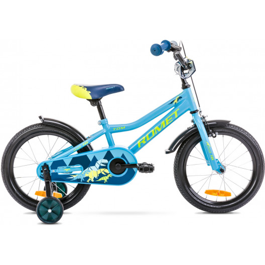 Detský bicykel 16" Romet Tom modrý bicykel 
