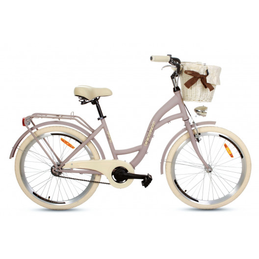 Detský Bicykel 24"  Goetze STYLE 1 Prevodový lila + košík