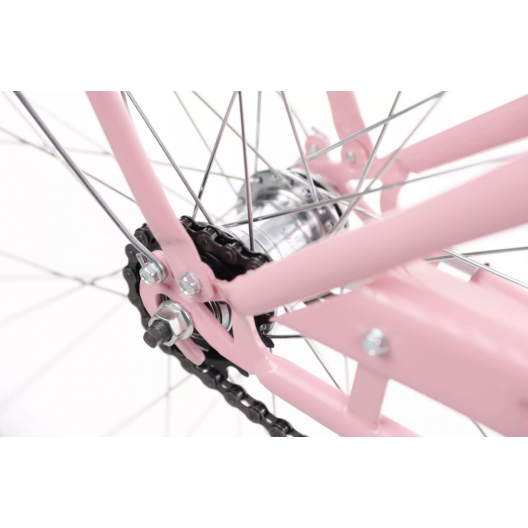 Retro Bicykel Goetze STYLE 28″ 1 prevodový ružovo-hnedý + košík