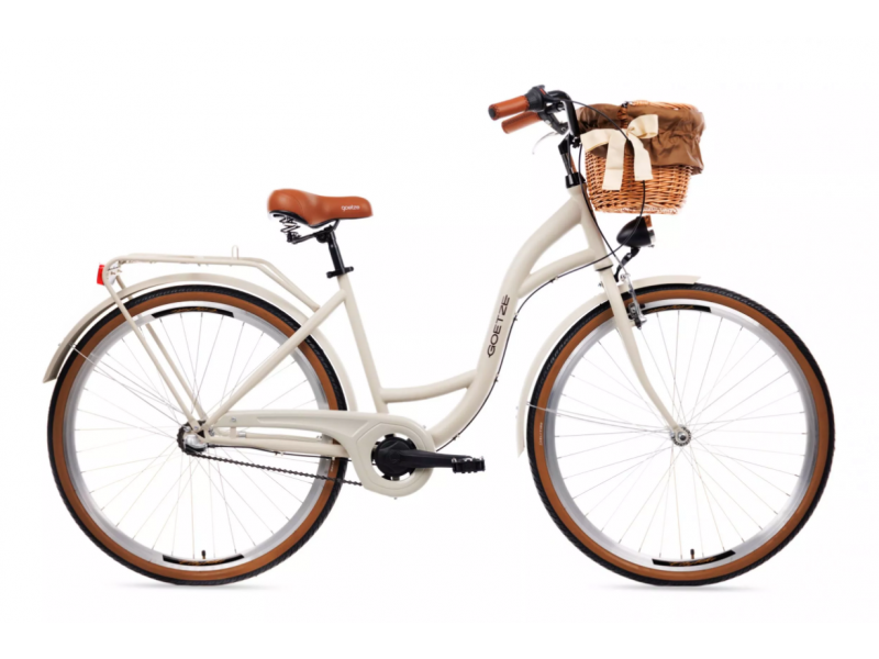 Retro Bicykel Goetze STYLE 28" 3 prevodový pieskový+košík