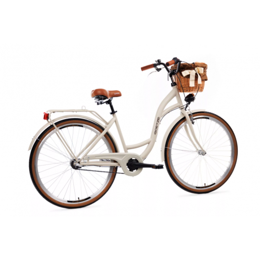 Retro Bicykel Goetze STYLE 28" 3 prevodový pieskový+košík