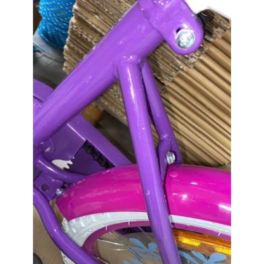 Detský bicykel 16" ľadová krajina FROZEN Elsa a Anna fialový