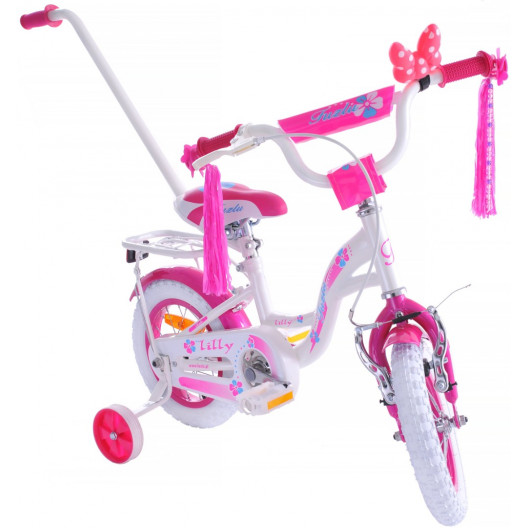 Detský Bicykel Lilly 12" White-pink