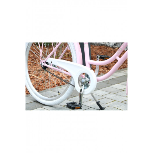 Dámsky Mestský bicykel HOLLAND RETRO 26" 1 prevodový Ružový
