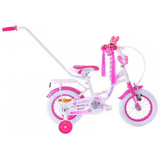 Detský Bicykel Lilly 12" White-pink