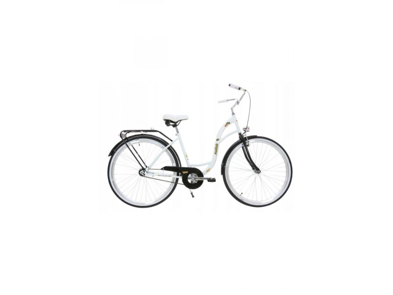 Dámsky Mestský Retro Bicykel Classic 28" Jednoprevodový Biely+ košík grátis