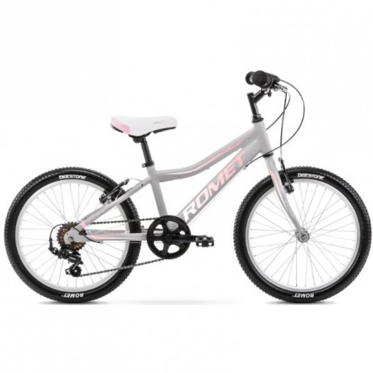 Bicykel Romet Jolene 20 KID 1 sivo ružový