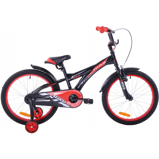 Detský Bicykel 20" Fuzlu Eco čierno-červený