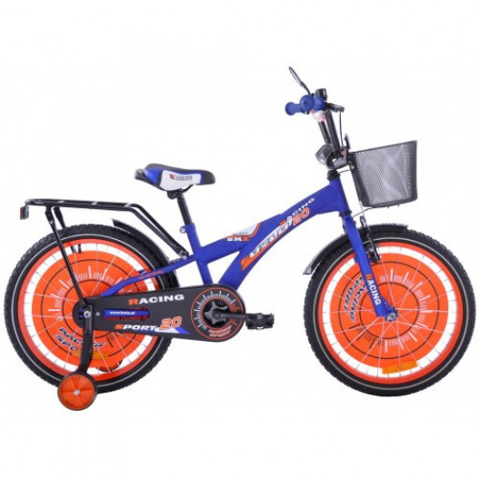 Detský Bicykel 20" Racing sport modro-oranžový