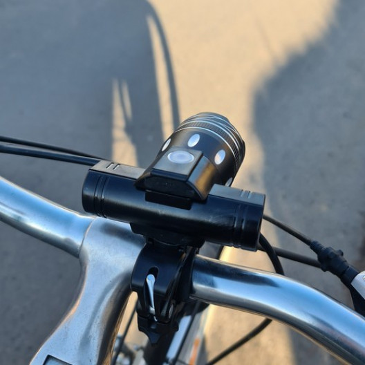 USB LED svetlo na bicykel + zadné svetlo