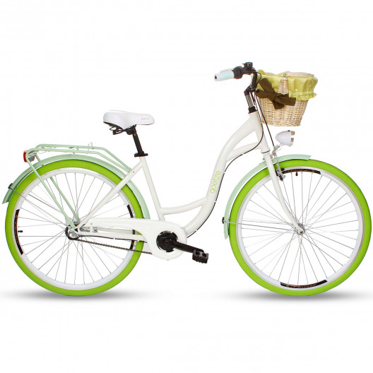 Retro Bicykel GOETZE Colours 26"/28" Zelený LTD 3 Prevodový+košík grátis