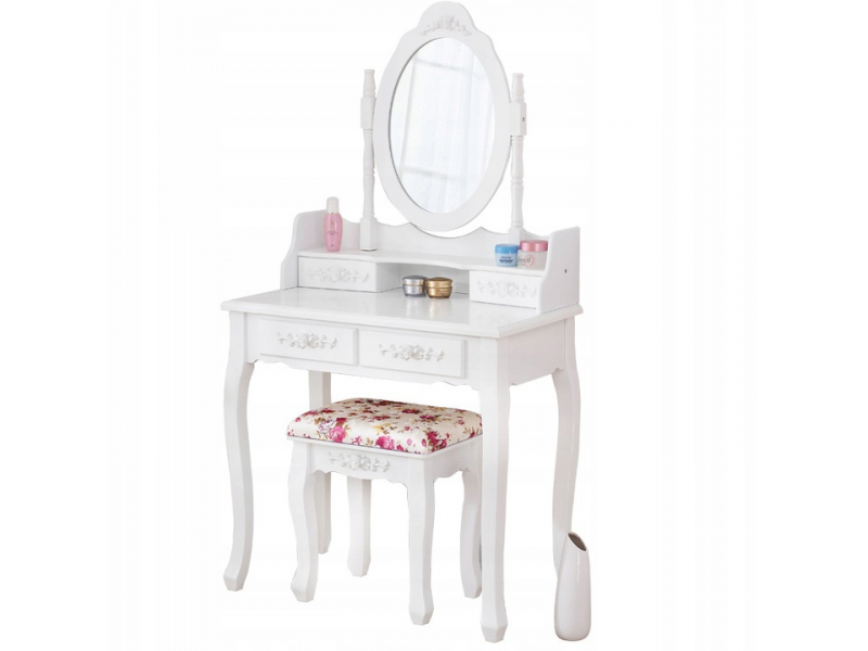 Toaletný Kozmetický stolík Monika biely