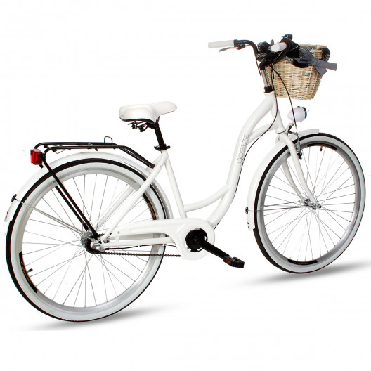 Retro Bicykel GOETZE COLOURS 28" 3 Prevodový biely+košík grátis
