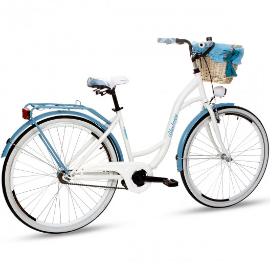 Retro Bicykel GOETZE BLUEBERRY 28" 1 Prevodový Modrý +košík 