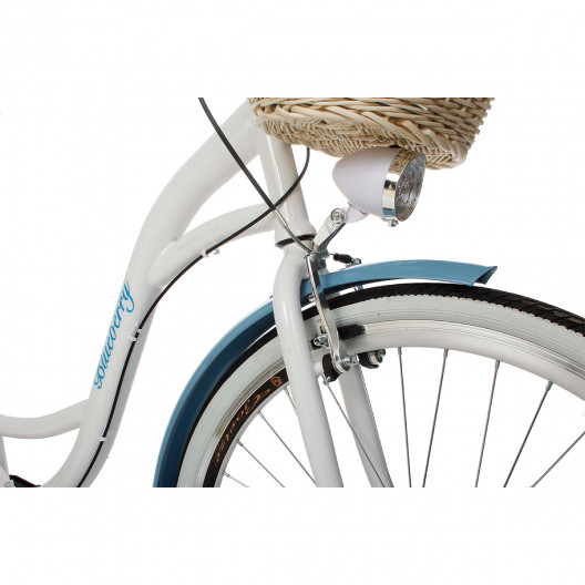 Retro Bicykel GOETZE BLUEBERRY 28" 1 Prevodový Modrý +košík 