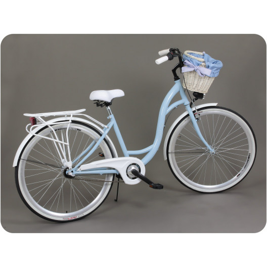 Retro Bicykel GOETZE LTD 28" 3 Prevodový Svetlo modrý+ košík grátis