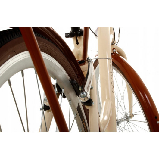 Retro Bicykel GOETZE MOOD 28" 7 prevodový Krémový +košík