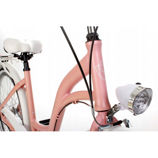 Retro Bicykel GOETZE STYLE Hlinikový 26" 3 Prevodový Ružový