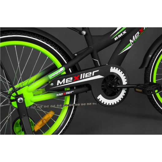 Detský bicykel 20" BMX MEXLLER čierno / zelený