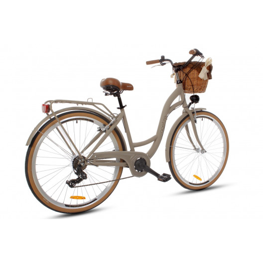 Retro Bicykel GOETZE MOOD 28" 7 prevodový Caffe-Latte+košík