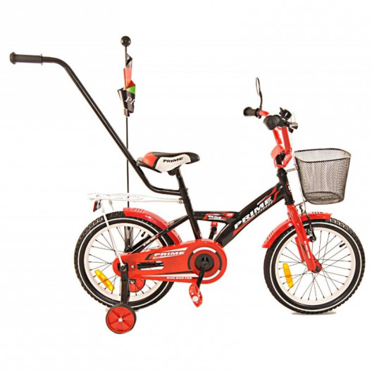 Detský bicykel 16" Prime červeno / čierny