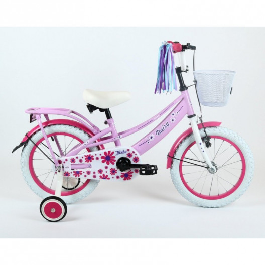 Detský bicykel16" Turbo Daisy fialový / ružový