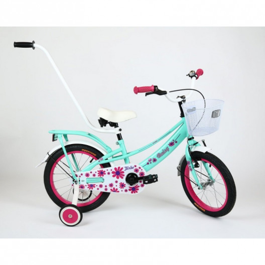 Detský bicykel 16" Turbo Daisy mint / ružový 