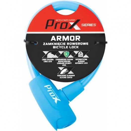 Zámka na bicykel ProX Armor, modrá