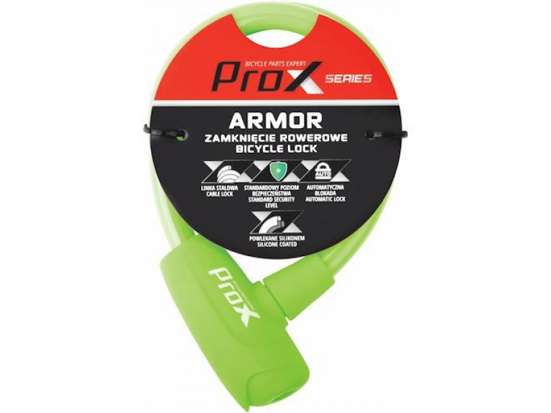 Zámka na bicykel ProX Armor, zelená