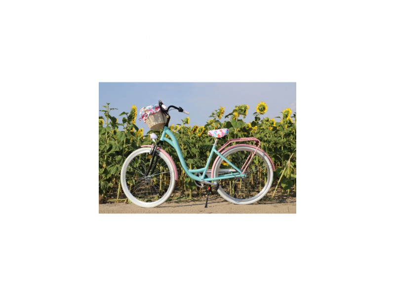 Retro Bicykel LAVIDA Modrý 28" 7 Prevody Odpužený Hlinikový+košík